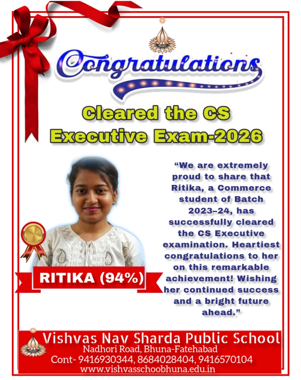 CLEARED CS EXECUTIVE EXAM 2026